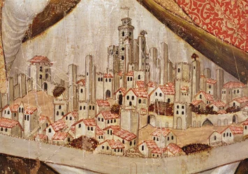 Detail von San Gimignano, ca. 1391